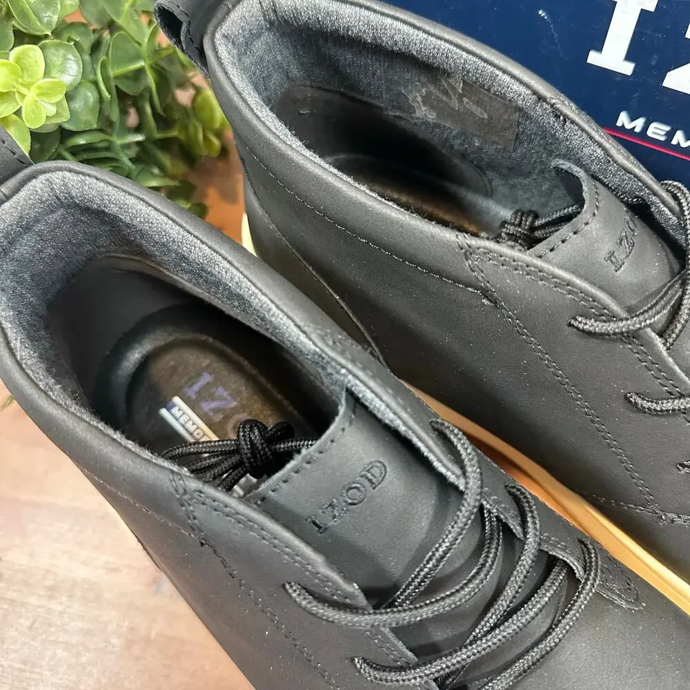 IZOD Men's Palmer Chukka Boots Black Size 10